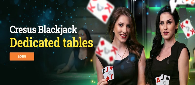 cresus casino blackjack masası canlı
